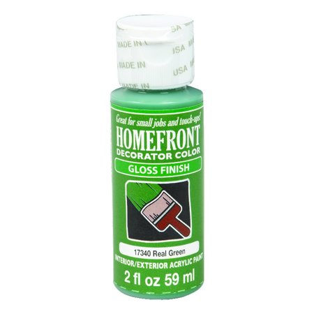 HOMEFRONT Gloss Real Green Hobby Paint 2 oz 17340